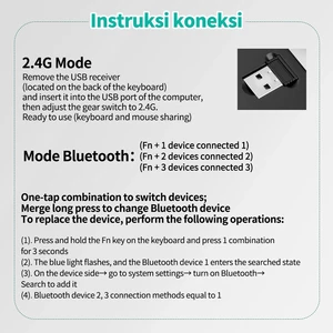 ماوس و کیبورد بی سیم دوحالته شارژی کوتسی
