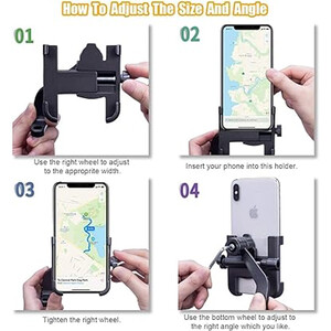 پایه نگهدارنده گوشی موبایل مخصوص موتور سیکلت و دوچرخه