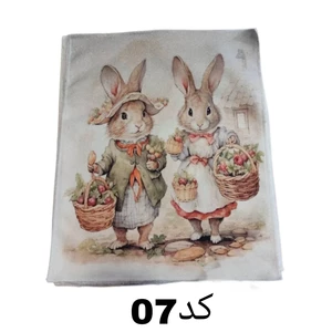 دستمال میکروفایبر نظافت آشپزخانه مدل آلبوم 30*30
