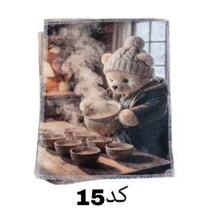 دستمال میکروفایبر نظافت آشپزخانه مدل آلبوم 30*30