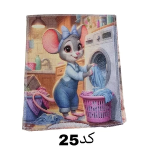 دستمال میکروفایبر نظافت آشپزخانه مدل آلبوم 30*30