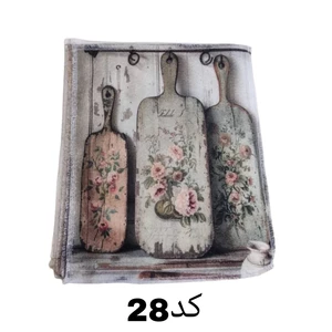دستمال میکروفایبر نظافت آشپزخانه مدل آلبوم 30*30