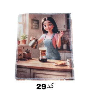 دستمال میکروفایبر نظافت آشپزخانه مدل آلبوم 30*30