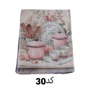دستمال میکروفایبر نظافت آشپزخانه مدل آلبوم 30*30