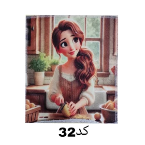 دستمال میکروفایبر نظافت آشپزخانه مدل آلبوم 30*30