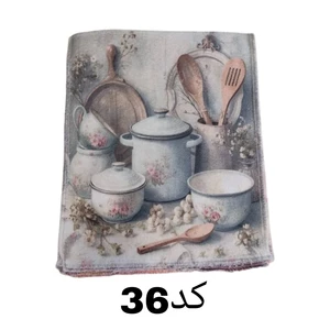 دستمال میکروفایبر نظافت آشپزخانه مدل آلبوم 30*30