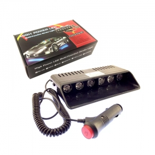 چراغ پلیسی رو داشبوردی ۶ ال ای دو رنگ