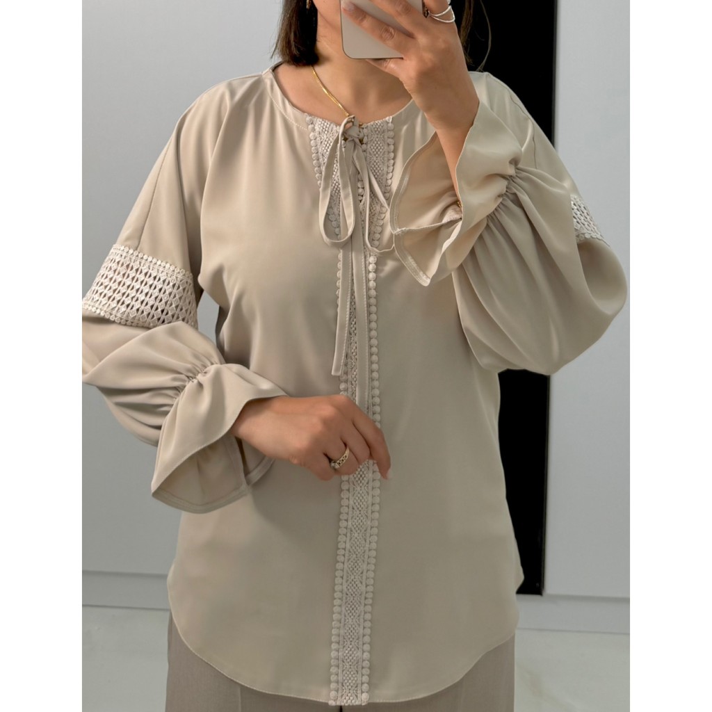 شومیز یقه گره ای کد 249