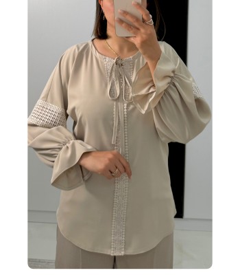 شومیز یقه گره ای کد 249