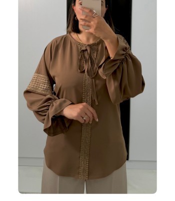 شومیز یقه گره ای کد 249