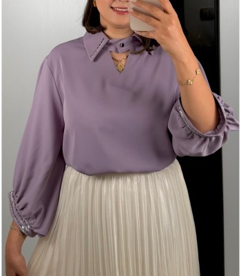 شومیز الیزه نگین پاکتی کد261