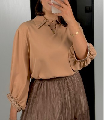 شومیز الیزه نگین پاکتی کد261