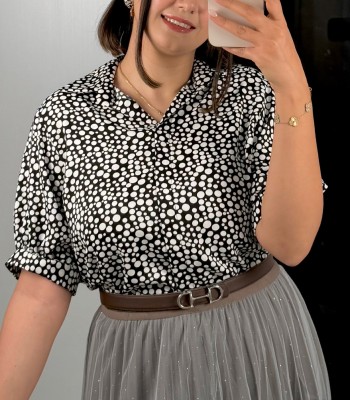 تونیک گلایول طرحدار کد253