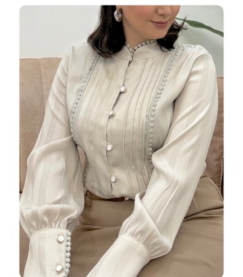 شومیز نیلا راه راه