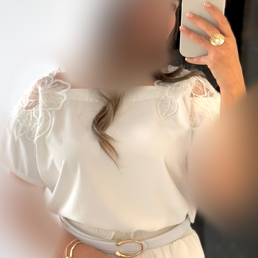 تاپ مجلسی زنانه مدل گلی