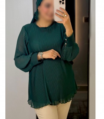 شومیز مجلسی زنانه مدل پلیسه حریر
