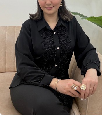 شومیز مانلی (دو طرف سنگدوزی)