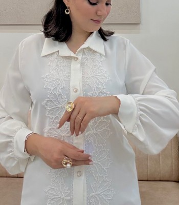 شومیز مانلی (دو طرف سنگدوزی)