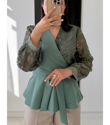 شومیز مجلسی زنانه مدل چپ و راستی