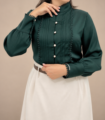 شومیز نیلا ساده
