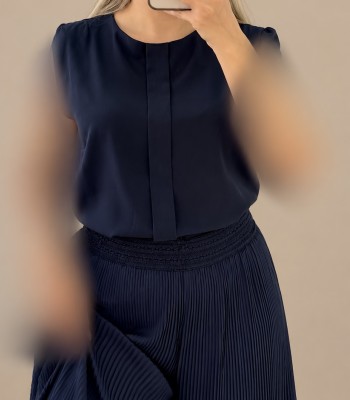 تاپ مجلسی زنانه مدل جلو پیله دار