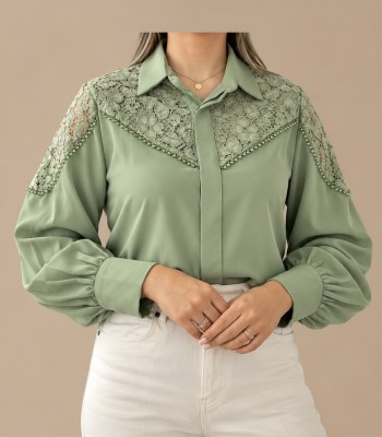 شومیز مجلسی زنانه مدل مخمل سنگدوزی
