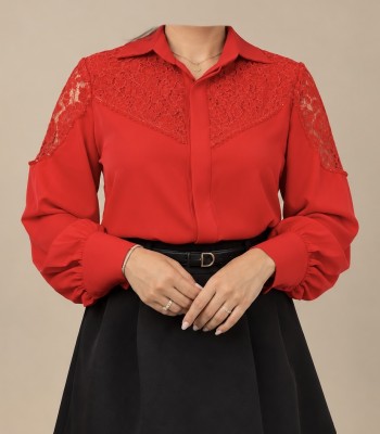 شومیز مجلسی زنانه مدل مخمل سنگدوزی