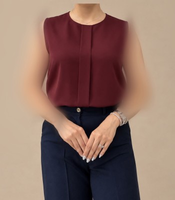 تاپ مجلسی زنانه مدل جلو پیله دار