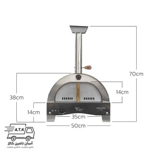 فر پیتزا رومیزی کوکینگ فلیم  مدل T500