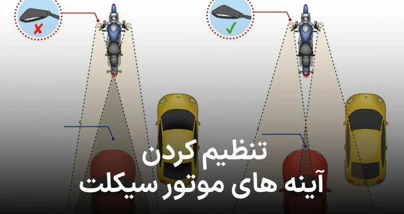 تنظیم آینه های موتور سیکلت, ساده اما ایمن