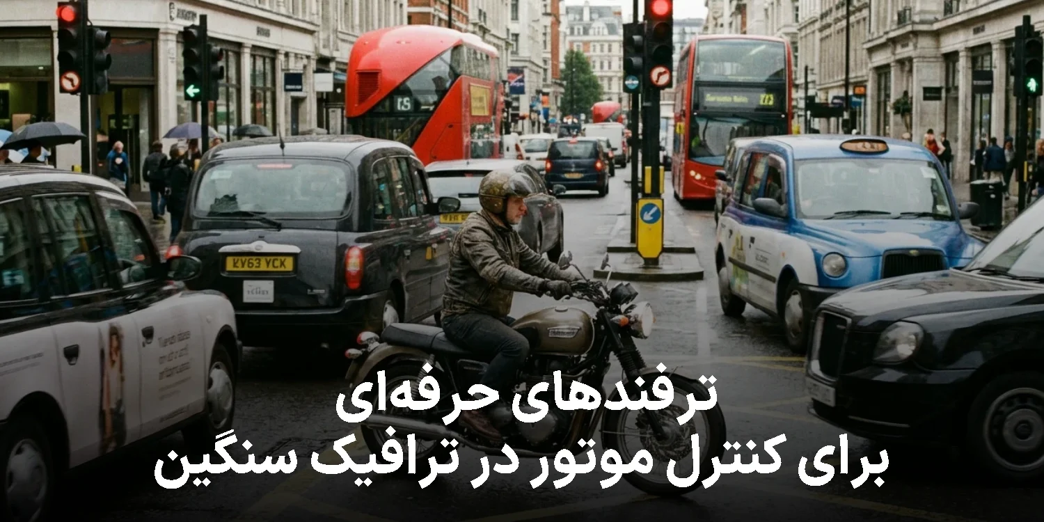 ترفندهای حرفه‌ای برای کنترل موتور در ترافیک سنگین