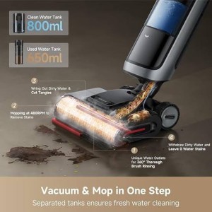 جارو شارژی شیائومی دریم مدل Dreame H15 Pro Heat Wet and Dry Vacuum