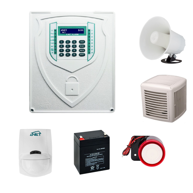 پکیج دزدگیر پایرونیکس با یک چشمی سیمی