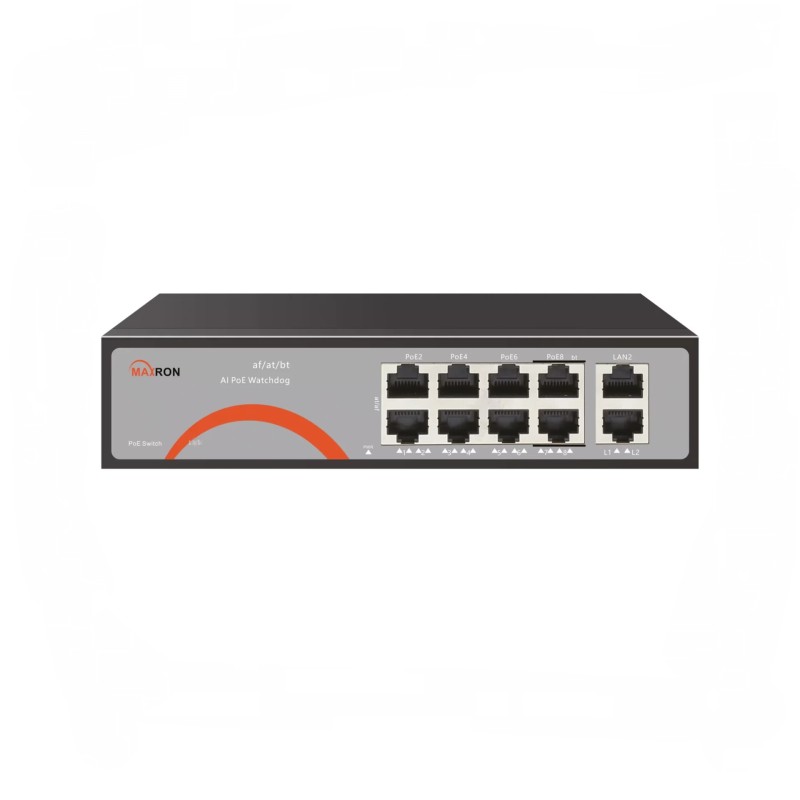 سوییچ شبکه 8 پورت گیگابایت مکسرون مدل MSW-3008GP-2GL-120I
