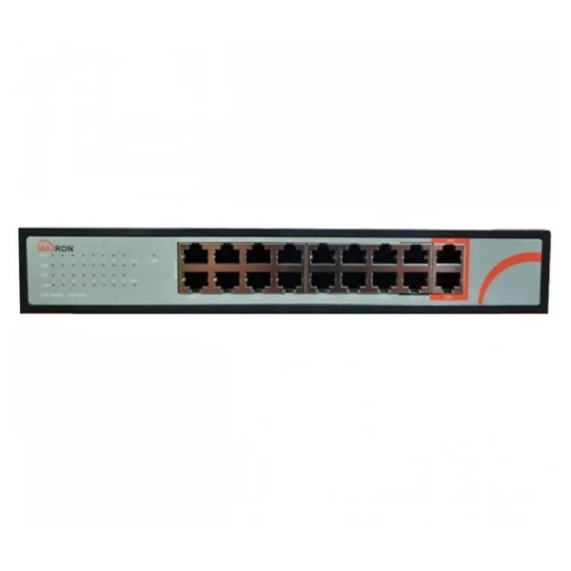 سوییچ شبکه 16 پورت POE مکسرون مدل MSW-3016FP-2GL-250I
