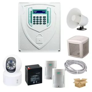 پکیج آماده نصب دزدگیر سیم کارتی 4net با دو چشمی و دوربین وای فای با گارانتی معتبر