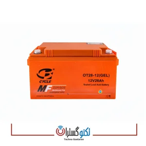 باتری 12 ولت 28 آمپر وارداتی برند سایکل CYCLE مناسب یو پی اس