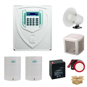 پکیج حرفه ای دزدگیر فورنت 4NET با دو چشمی سیمی + گارانتی 60 ماهه