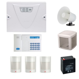 پکیج کامل دزدگیر کلاسیک همراه با سه چشمی با سیم