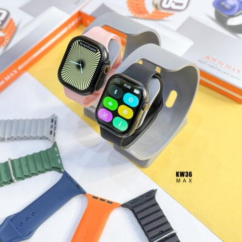 ساعت هوشمند KEQIWEAR مدل KW25 Max Series 10 همراه با ۳ بند رنگی و تماس بلوتوثی