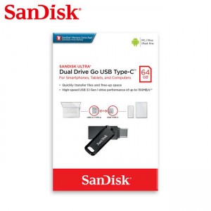 فلش مموری سن دیسک Ultra Dual Drive GO USB 3.1 ظرفیت 128 گیگابایت