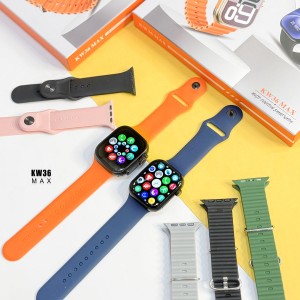 ساعت هوشمند KEQIWEAR مدل KW25 Max Series 10 همراه با ۳ بند رنگی و تماس بلوتوثی