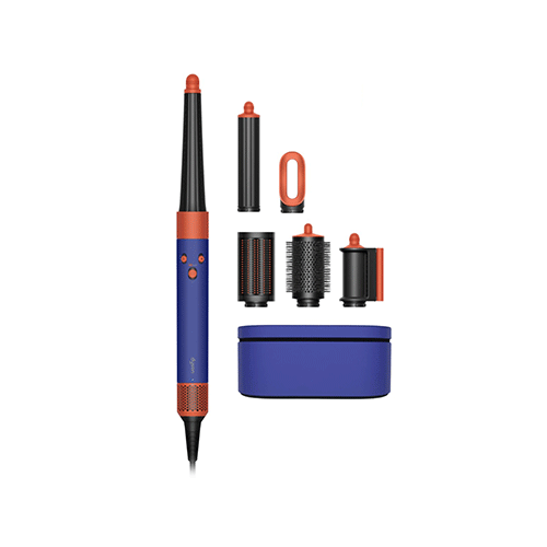 سشوار برس دار حالت دهنده دایسون مدل Airwrap HS08 رنگ آبی نارنجی