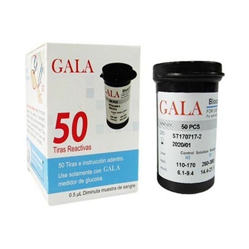 نوار تست قند خون گالا بسته 50 عددی، مشخصات + خرید آنلاین