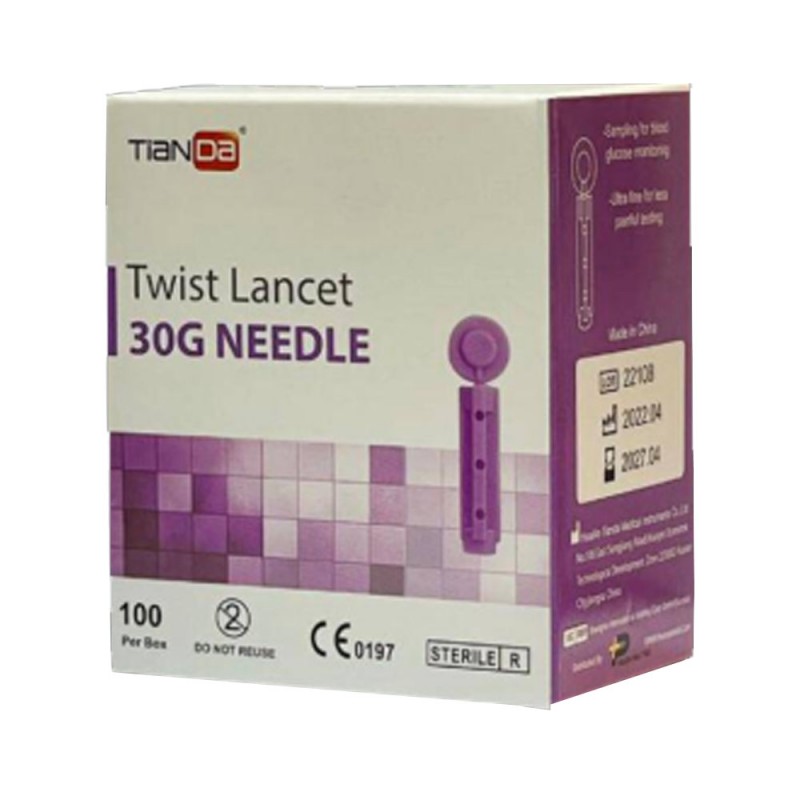 سوزن خون‌گیری لنست چهارپر تیاندا مدل 30G، مشخصات + خرید آنلاین