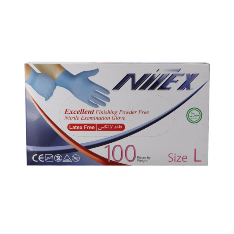 دستکش نیتریل آبی اپی پرفکت نیتکس nitex | قیمت، خرید و مشخصات کامل