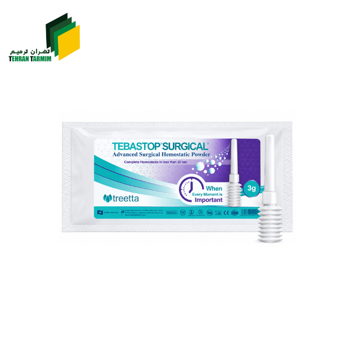 پودر بند آونده خونریزی سرجیکال تریتا | TEBASTOP® SURGICAL