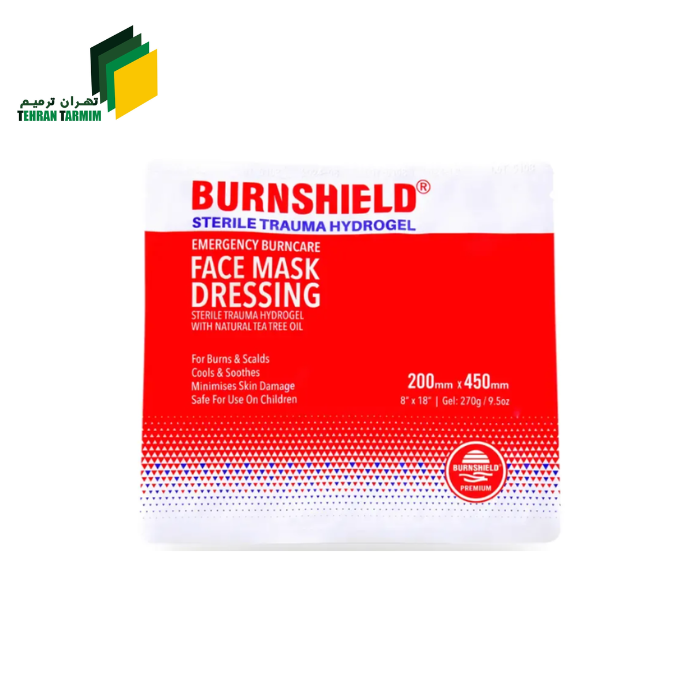 پانسمان هیدروژل سوختگی صورت برنشیلد | Face mask Dressing burnshield