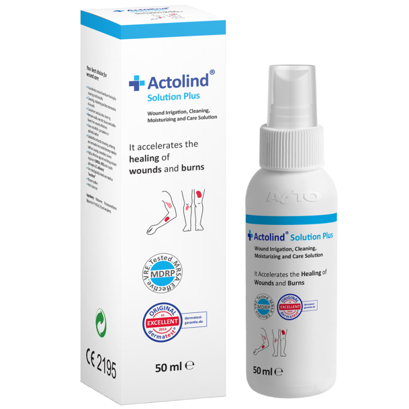 محلول شستشوی زخم اکتولیند پلاس - Actolind Solution Plus