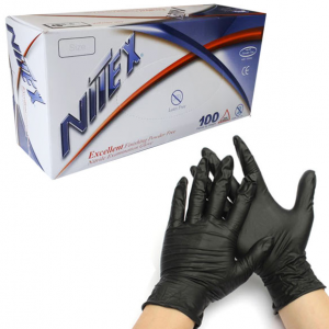 دستکش معاینه نیتریل مشکی (Nitex) GAMATEX